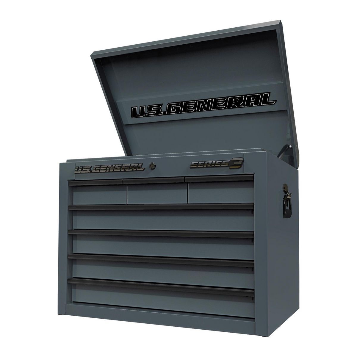 U.S. GENERAL 27 in. x 22 in. Top Chest, Series 3, Slate Gray U.S. GENERAL 27 in. x 22 in. Top Chest, Series 3, Slate Gray