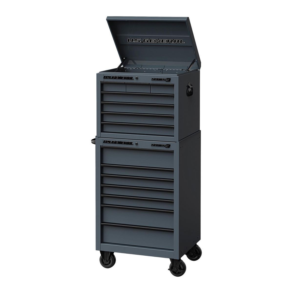 U.S. GENERAL 27 in. x 22 in. Top Chest, Series 3, Slate Gray0