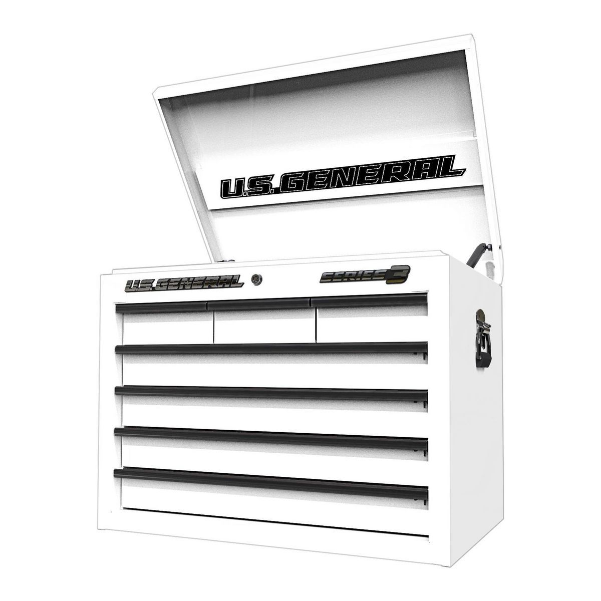 U.S. GENERAL 27 in. x 22 in. Top Chest, Series 3, White U.S. GENERAL 27 in. x 22 in. Top Chest, Series 3, White