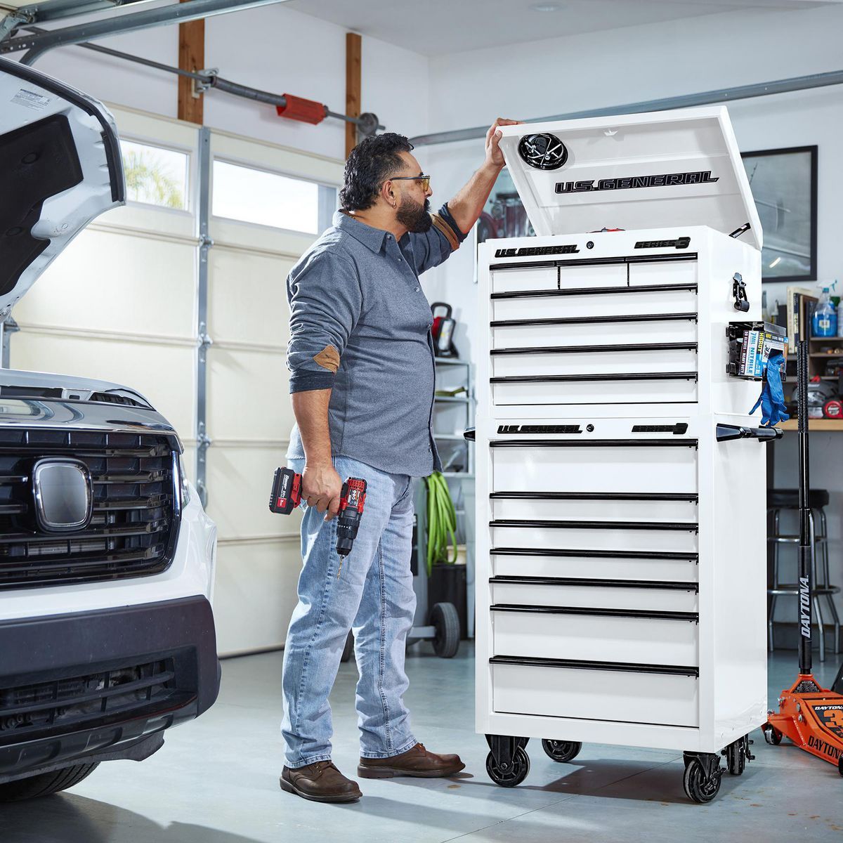 U.S. GENERAL 27 in. x 22 in. Top Chest, Series 3, White7