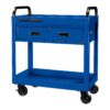 U.S. GENERAL 30 in., 1-Drawer Service Cart, Blue