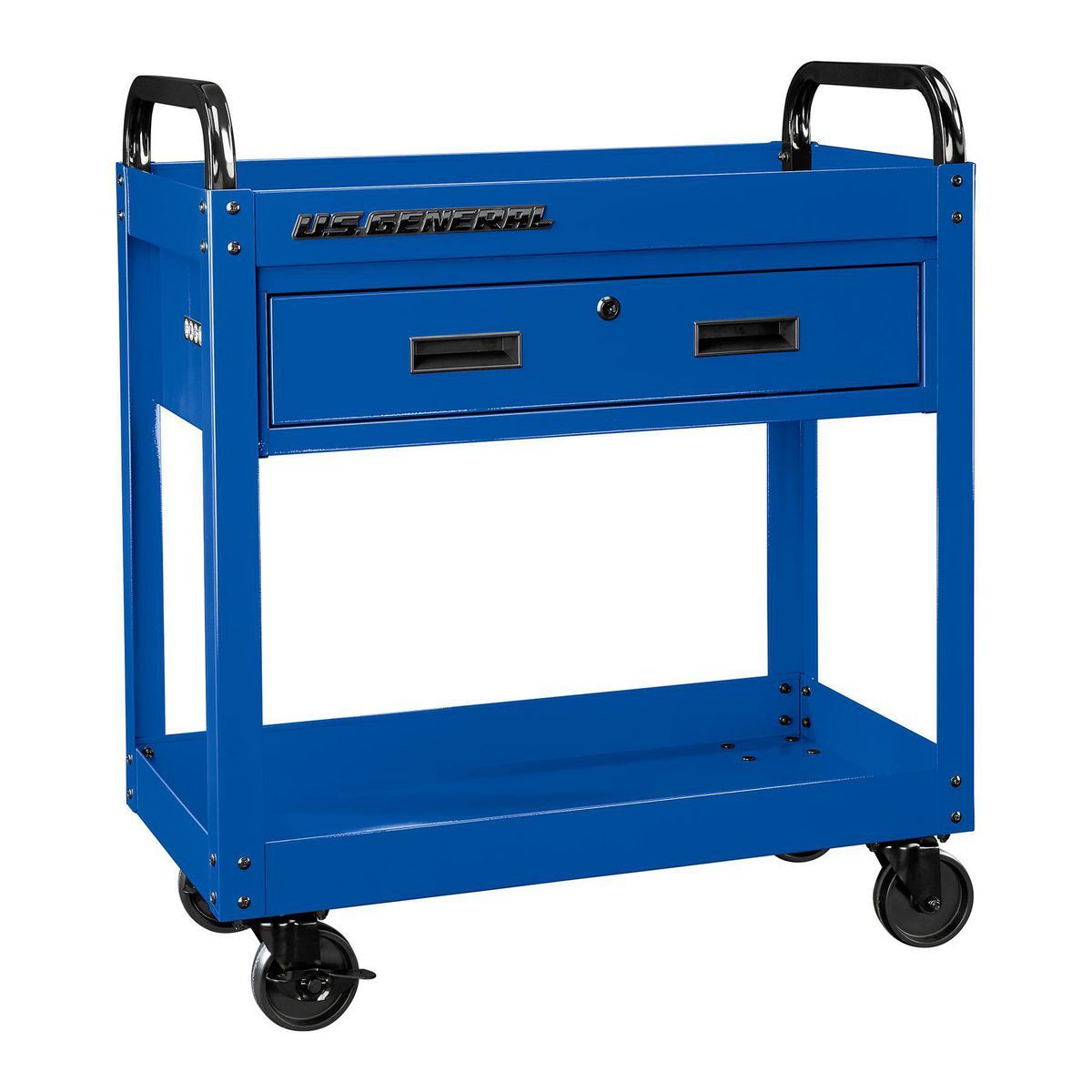 U.S. GENERAL 30 in., 1-Drawer Service Cart, Blue3