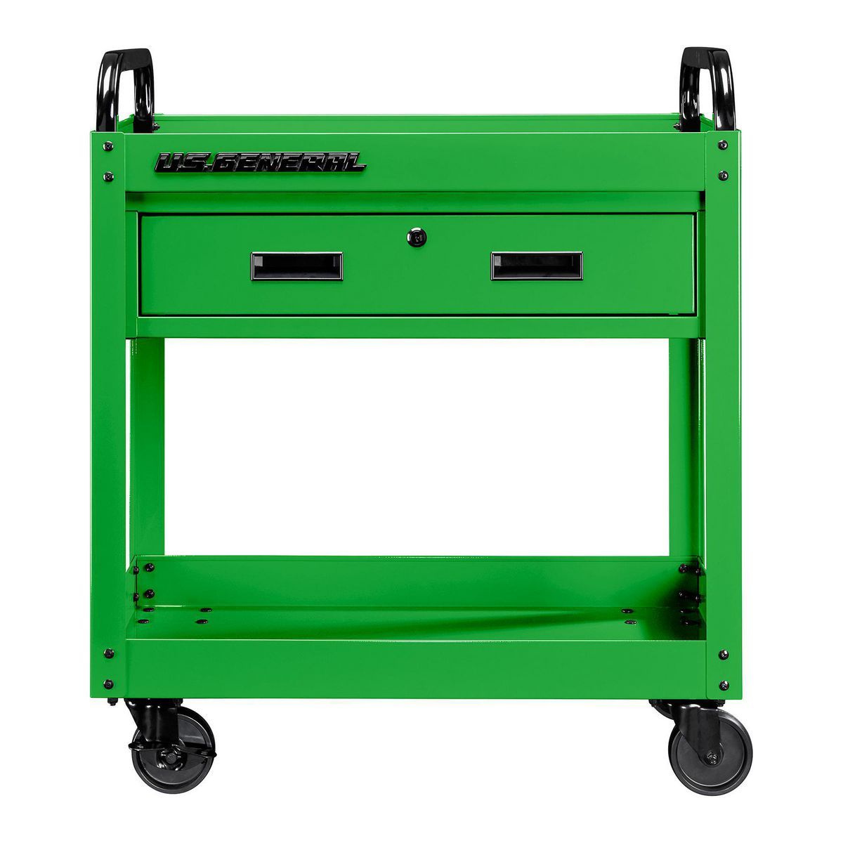 U.S. GENERAL 30 in., 1-Drawer Service Cart, Green7