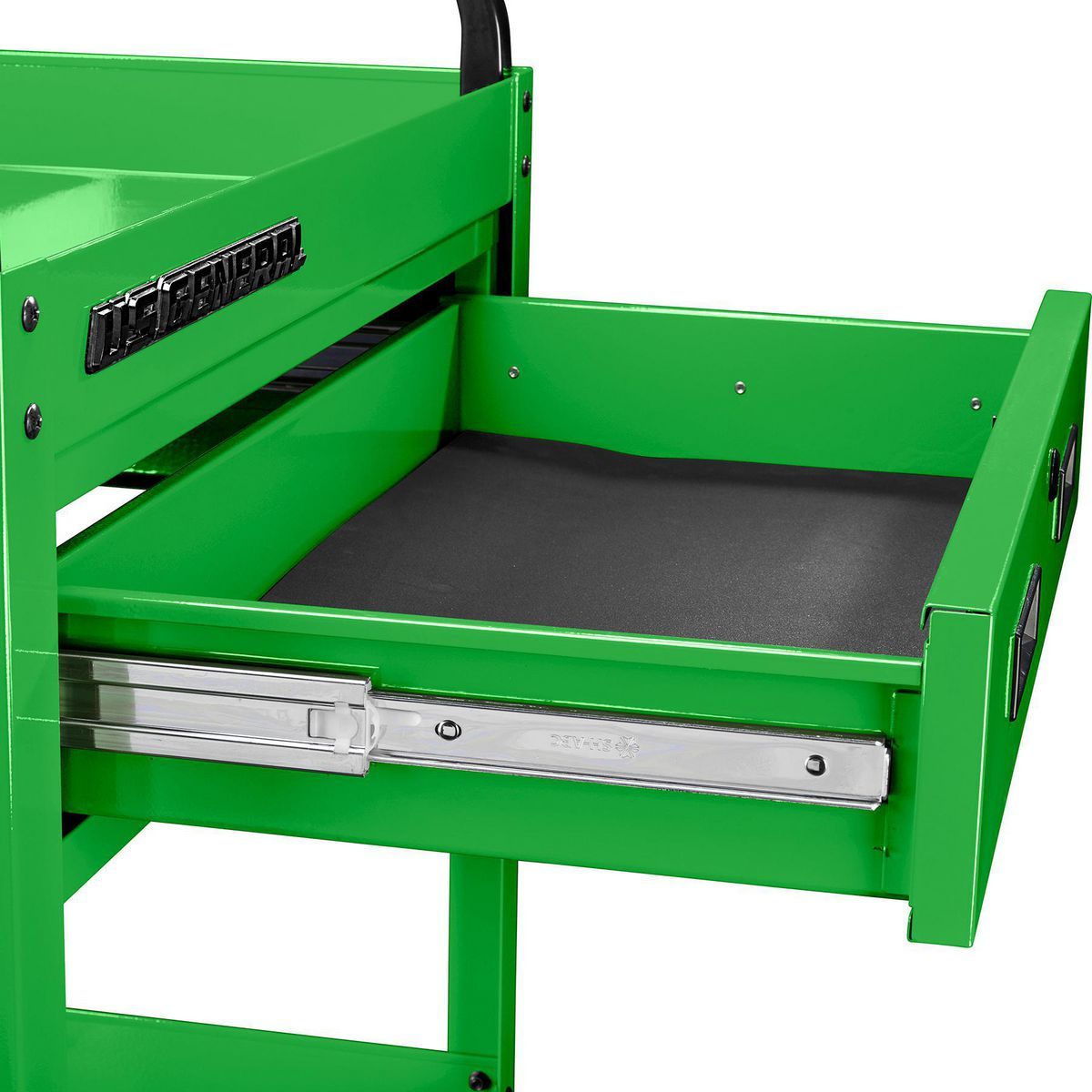 U.S. GENERAL 30 in., 1-Drawer Service Cart, Green8