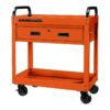 U.S. GENERAL 30 in., 1-Drawer Service Cart, Orange