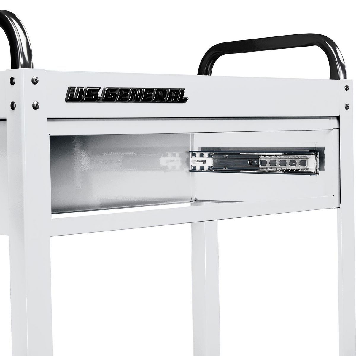 U.S. GENERAL 30 in., 1-Drawer Service Cart, White10