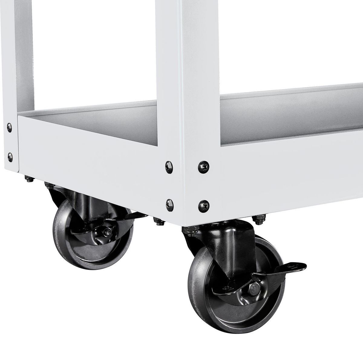 U.S. GENERAL 30 in., 1-Drawer Service Cart, White12