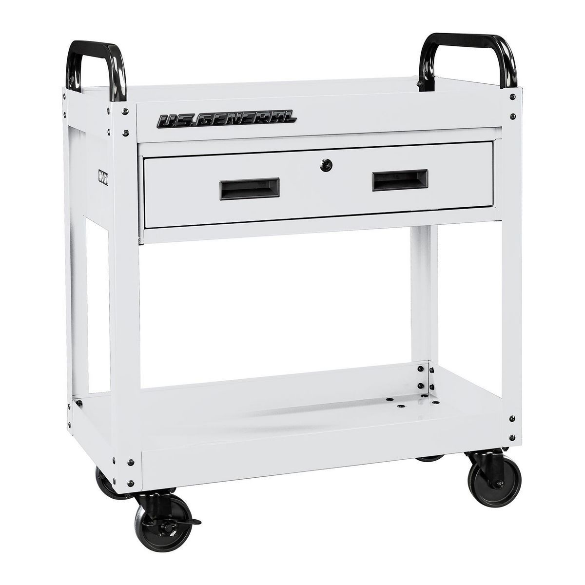 U.S. GENERAL 30 in., 1-Drawer Service Cart, White6
