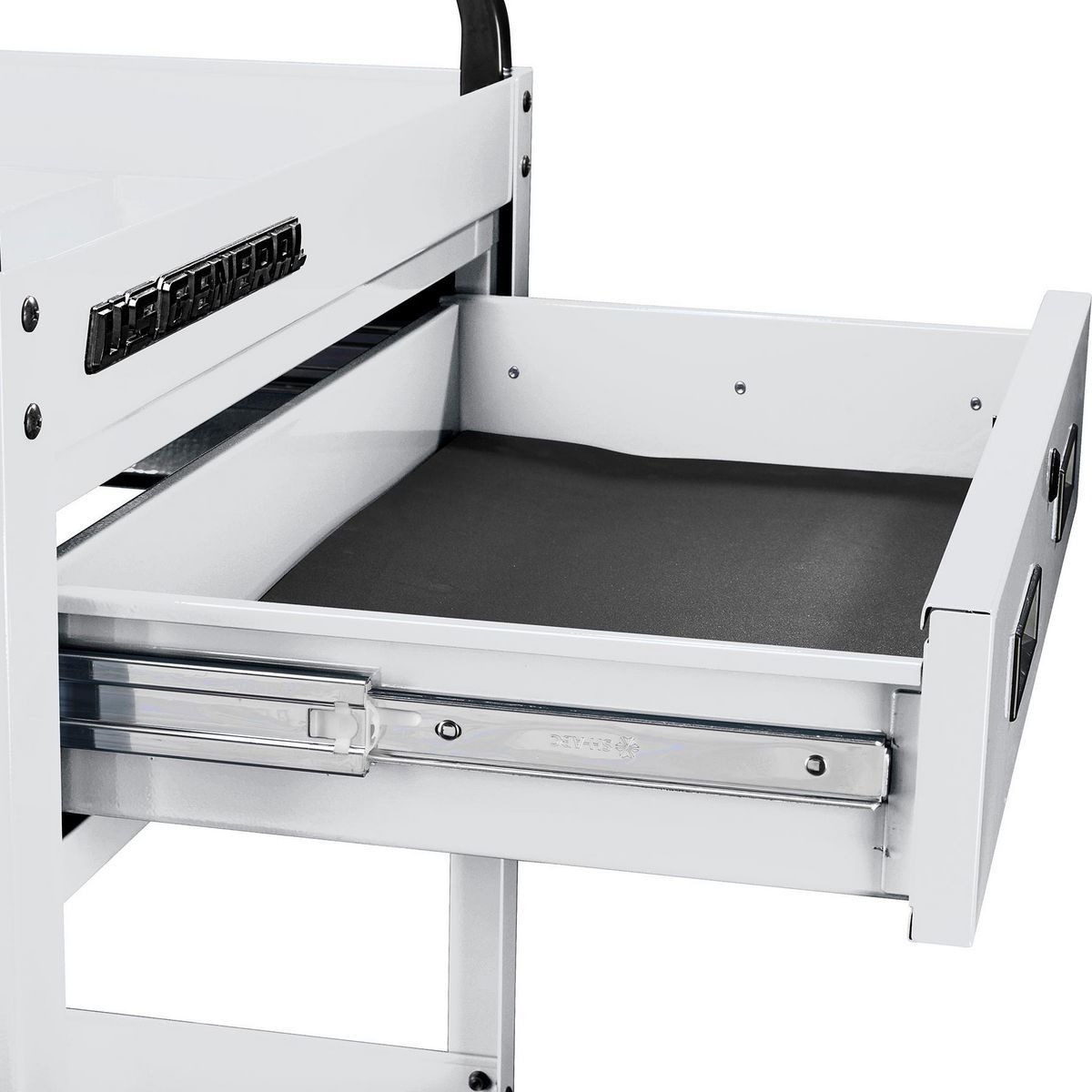 U.S. GENERAL 30 in., 1-Drawer Service Cart, White9