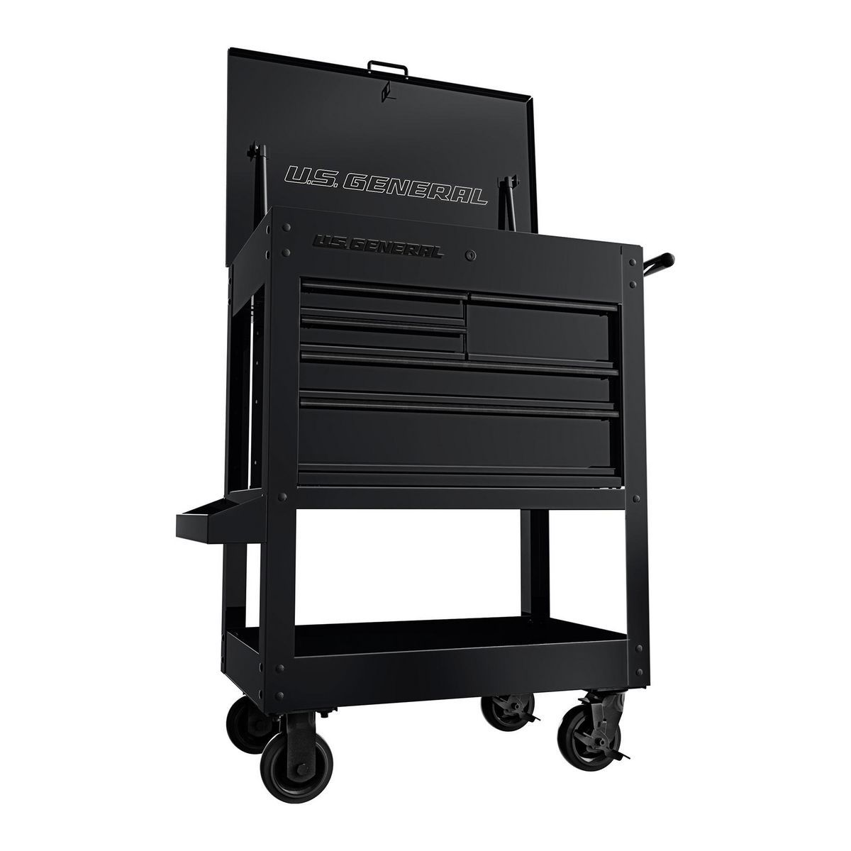 U.S. GENERAL 30 in., 5-Drawer Mechanics Cart, Black3
