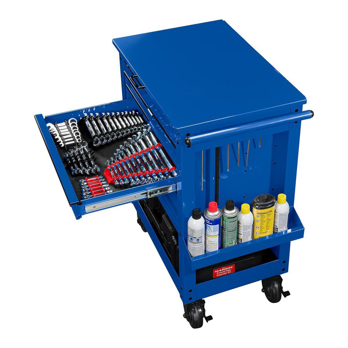 U.S. GENERAL 30 in., 5-Drawer Mechanics Cart, Blue7