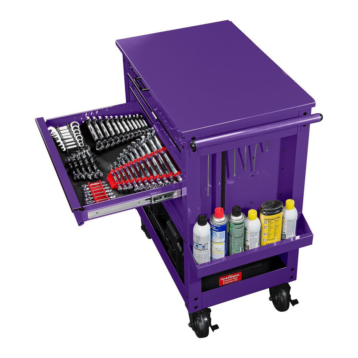U.S. GENERAL 30 in., 5-Drawer Mechanics Cart, Purple5