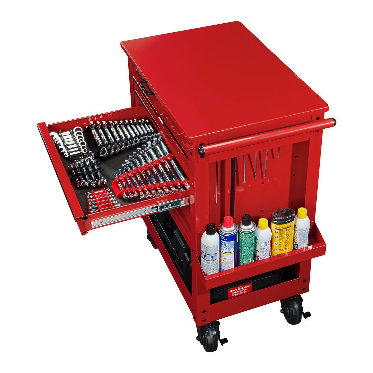 U.S. GENERAL 30 in., 5-Drawer Mechanics Cart, Red6