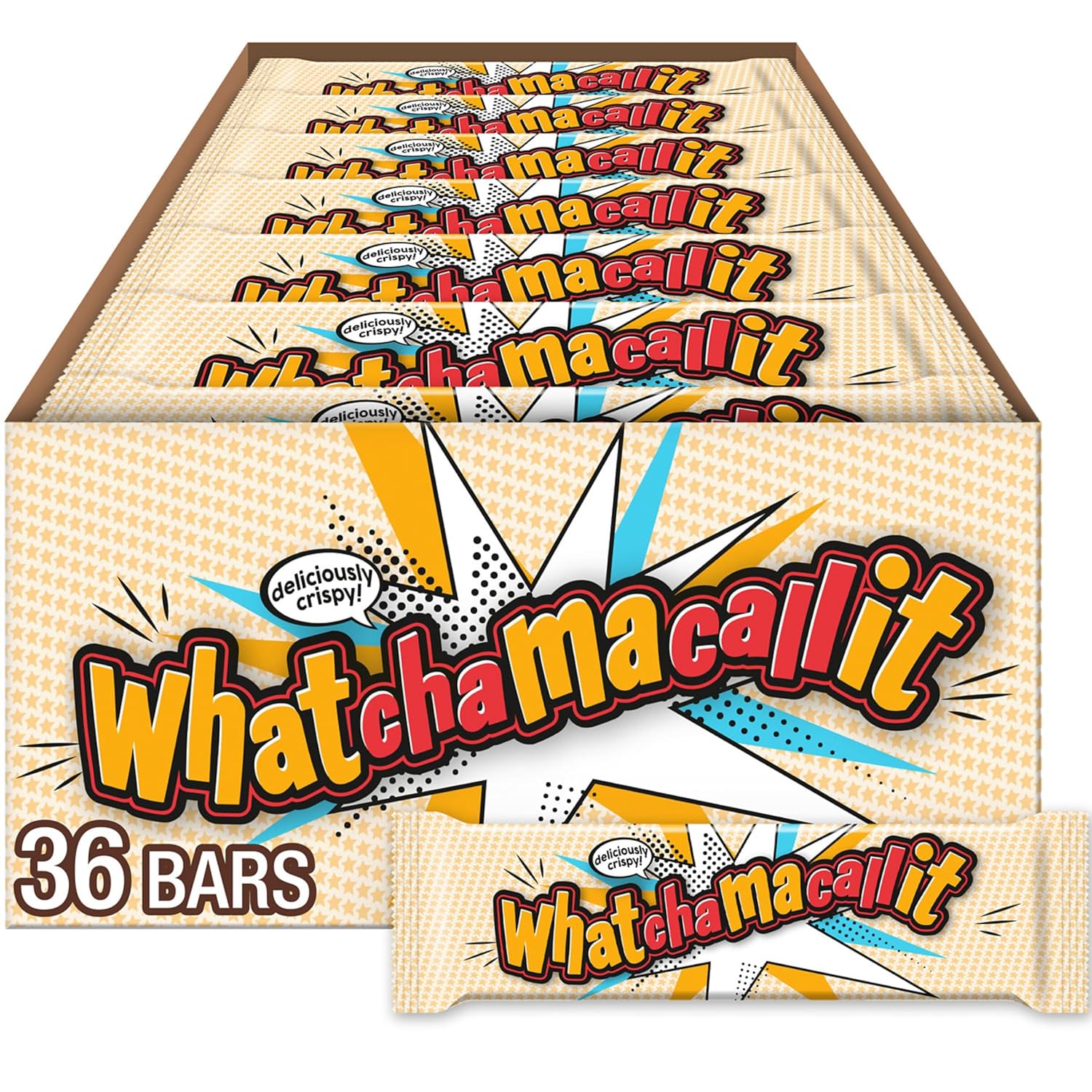 WHATCHAMACALLIT Chocolate Caramel Peanut Crisps Candy Bars, 1.6 oz (36 Count) WHATCHAMACALLIT Chocolate Caramel Peanut Crisps Candy Bars, 1.6 oz (36 Count)