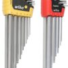 WIHA 66982 ErgoStar Ball End Hex L-Key, Inch and Metric, 22-Piece