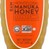 Wedderspoon Raw Premium Manuka Honey, KFactor 16, 12 Oz, Unpasteurized, Genuine New Zealand Honey, Multi-Functional, Non-GMO Superfood, Traceable from Our Hives to Your Home, Convenient Squeeze Bottle