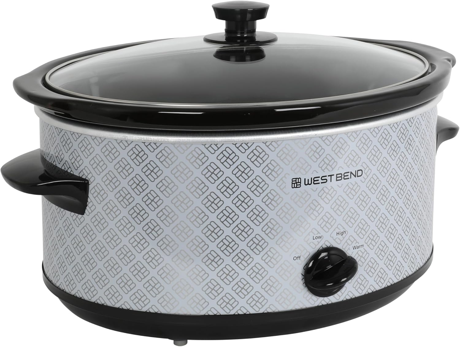 West Bend Slow Cooker 6-Quart Manual Crockery Style with Dishwasher Safe Oval Ceramic Crockpot and Glass Lid Two Temperature Settings Plus Keep Warm, 330-Watts, Silver West Bend Slow Cooker 6-Quart Manual Crockery Style with Dishwasher Safe Oval Ceramic Crockpot and Glass Lid Two Temperature Settings Plus Keep Warm, 330-Watts, Silver