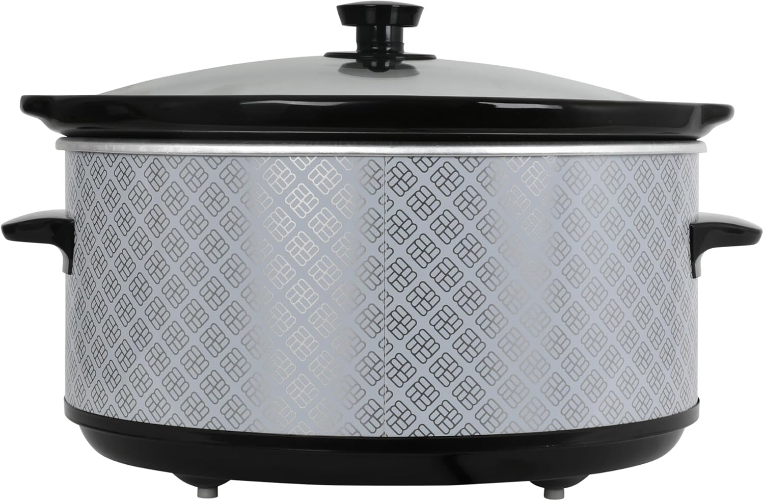 West Bend Slow Cooker 6-Quart Manual Crockery Style with Dishwasher Safe Oval Ceramic Crockpot and Glass Lid Two Temperature Settings Plus Keep Warm, 330-Watts, Silver9
