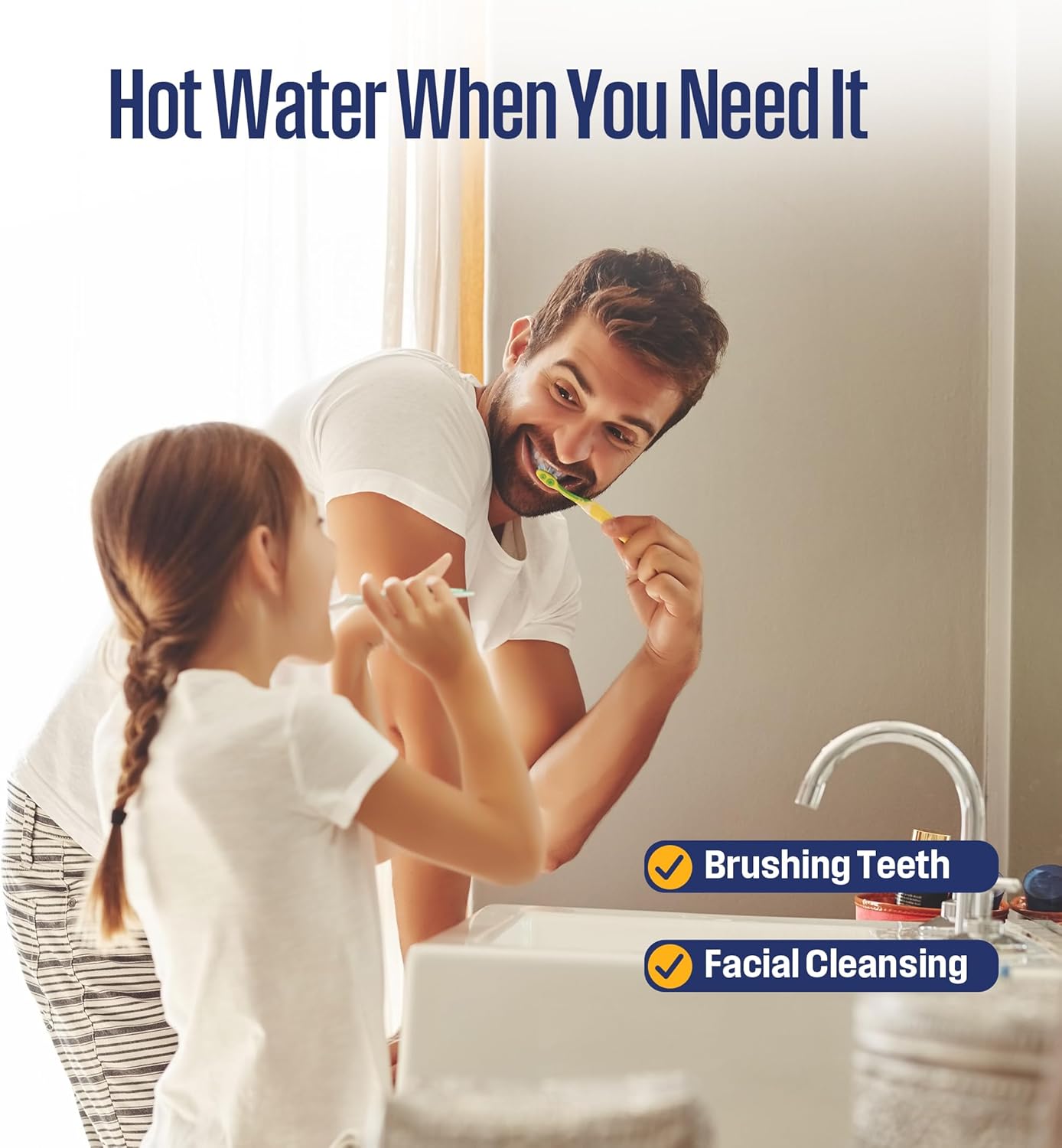 Westinghouse Electric Mini Tank Water Heater, 2.5 Gallon Point of Use Instant Hot Water Heater 120V 1440W, Small Hot Water Heater, Under Sink, Wall or Floor Mounted, Easy to Install7
