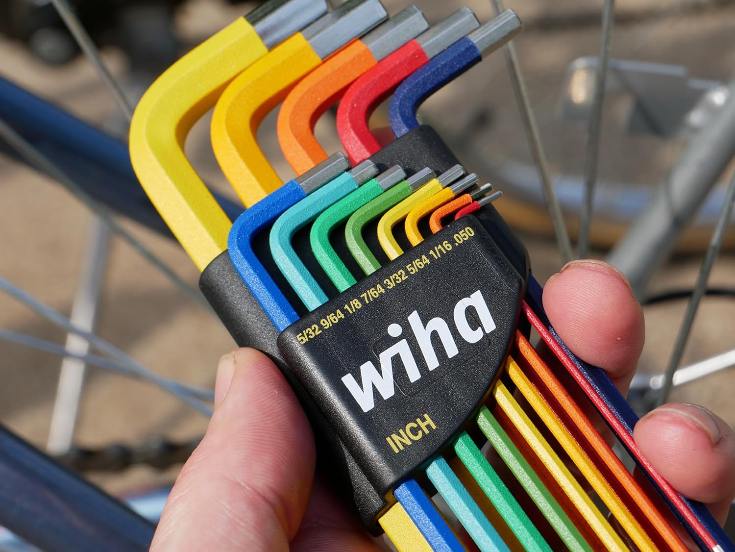 Wiha 13 Piece Ball End Color Coded Hex L-Key Set - Inch54