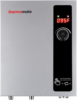 thermomate Electric Tankless Water Heater, 11kW 208~240 Volt, On Demand Instant Hot Water Heater, Self Modulating Energy Saving, Save Space, 2.15GPM at 35°F Rise