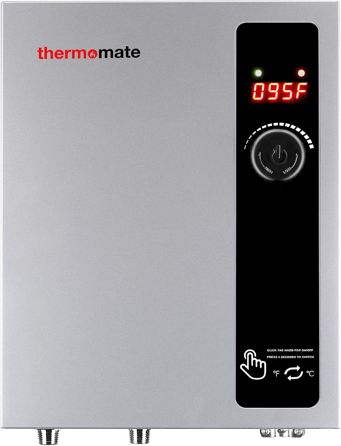 thermomate Electric Tankless Water Heater, 11kW 208~240 Volt, On Demand Instant Hot Water Heater, Self Modulating Energy Saving, Save Space, 2.15GPM at 35°F Rise thermomate Electric Tankless Water Heater, 11kW 208~240 Volt, On Demand Instant Hot Water Heater, Self Modulating Energy Saving, Save Space, 2.15GPM at 35°F Rise