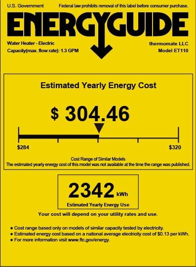 thermomate Electric Tankless Water Heater, 11kW 208~240 Volt, On Demand Instant Hot Water Heater, Self Modulating Energy Saving, Save Space, 2.15GPM at 35°F Rise12