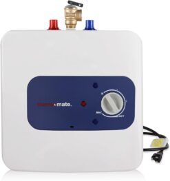 thermomate Mini Tank Water Heater Electric, 1.32 Gallons Small Under Sink Water Heater for Point of Use Instant Hot Water 110V 120V, Wall or Floor Mounted, UL Listed ES150