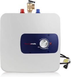thermomate Mini Tank Water Heater Electric, 4 Gallons Small Under Sink Water Heater for Point of Use, Instant Hot Water Heater 110V 120V 1440W, Wall or Floor Mounted, UL Listed ES400