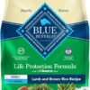 BLUE BUFFALO Life Protection Formula Adult Dry Dog Food, Helps Build and Maintain Strong Muscles, Made with Natural Ingredients, Lamb & Brown Rice Recipe, 24-lb. Bag