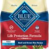 Blue Buffalo Blue Life Protection Formula Natural Adult Beef and Brown Rice Dry Dog Food, 24 lbs.