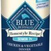 Blue Buffalo Homestyle Recipe Senior Wet Dog Food, Made with Natural Ingredients, Chicken Dinner with Garden Vegetables, 12.5-oz Cans (12 Count)
