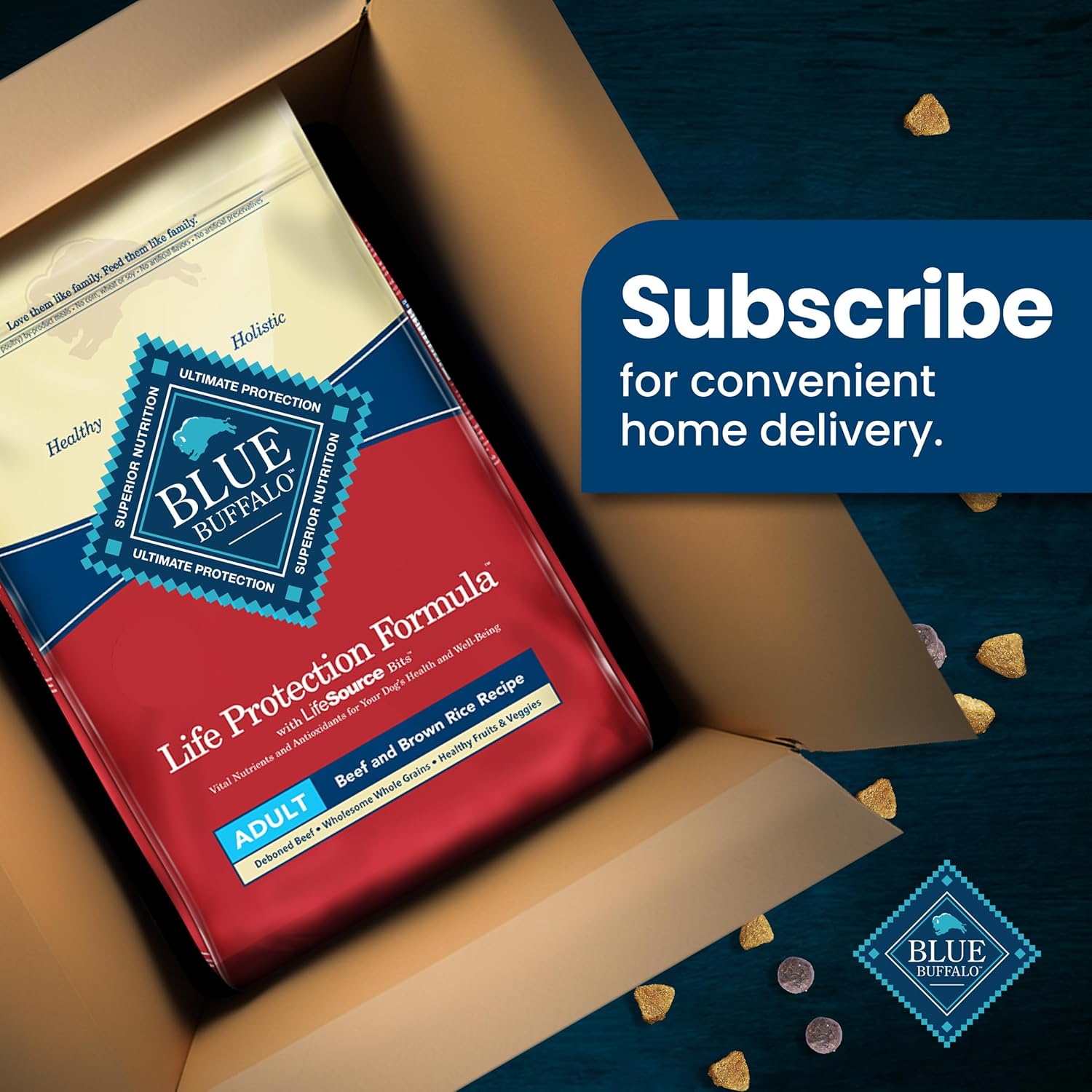 Blue Buffalo Life Protection Formula Adult Dry Dog Food, Helps Build and Maintain Strong Muscles, Made with Natural Ingredients, Beef & Brown Rice Recipe, 15-lb. Bag10