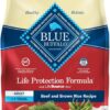 Blue Buffalo Life Protection Formula Adult Dry Dog Food, Helps Build and Maintain Strong Muscles, Made with Natural Ingredients, Beef & Brown Rice Recipe, 30-lb Bag
