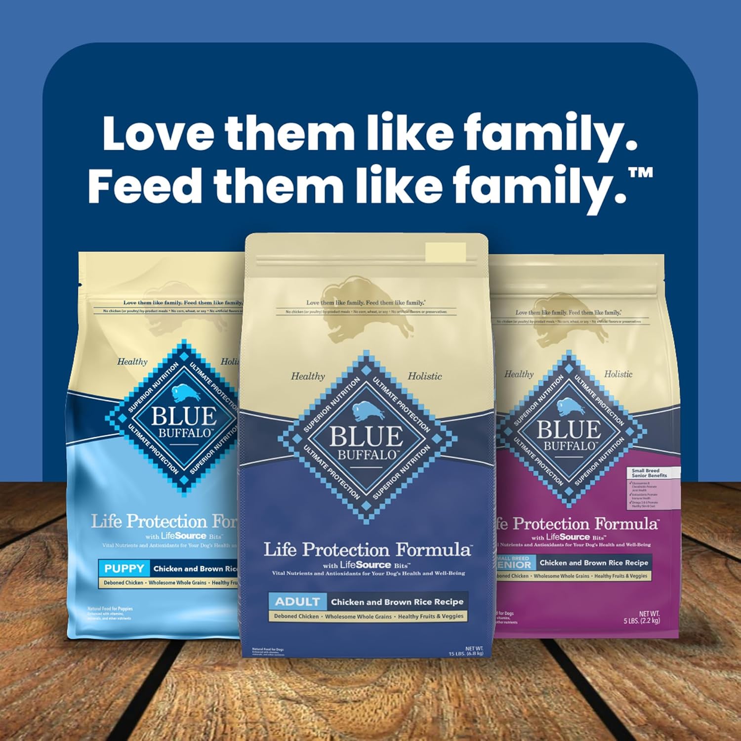 Blue Buffalo Life Protection Formula Adult Dry Dog Food, Helps Build and Maintain Strong Muscles, Made with Natural Ingredients, Chicken & Brown Rice Recipe, 15-lb. Bag91