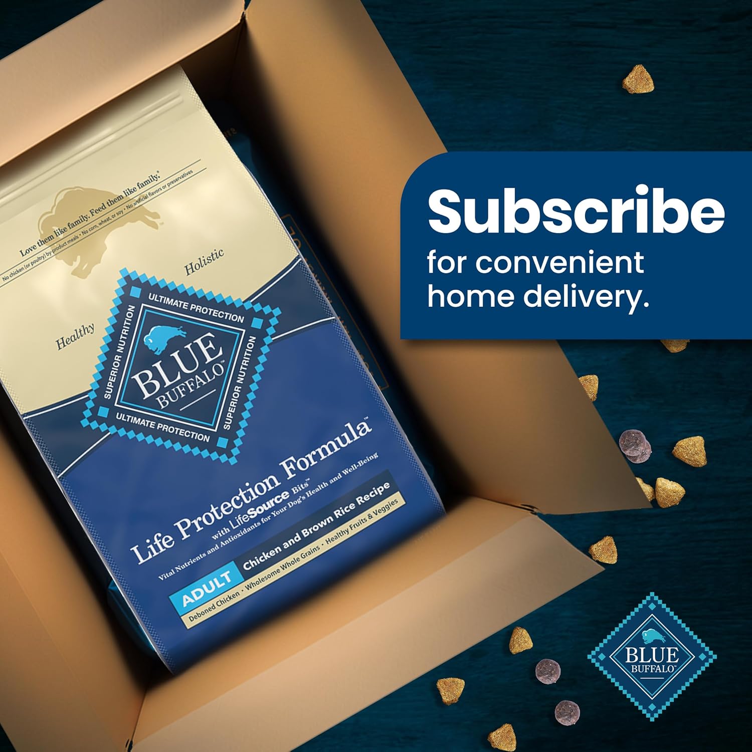 Blue Buffalo Life Protection Formula Adult Dry Dog Food, Helps Build and Maintain Strong Muscles, Made with Natural Ingredients, Chicken & Brown Rice Recipe, 34-lb. Bag11