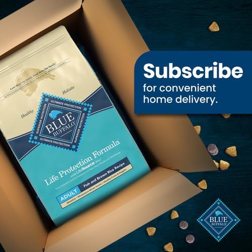 Blue Buffalo Life Protection Formula Adult Dry Dog Food, Helps Build and Maintain Strong Muscles, Made with Natural Ingredients, Fish & Brown Rice Recipe, 34-lb. Bag13