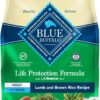 Blue Buffalo Life Protection Formula Adult Dry Dog Food, Helps Build and Maintain Strong Muscles, Made with Natural Ingredients, Lamb & Brown Rice Recipe, 15-lb. Bag
