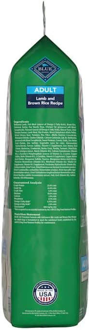 Blue Buffalo Life Protection Formula Adult Dry Dog Food, Helps Build and Maintain Strong Muscles, Made with Natural Ingredients, Lamb & Brown Rice Recipe, 34-lb. Bag5