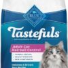 Blue Buffalo Tastefuls Hairball Control Natural Adult Dry Cat Food, Chicken, 15lb bag