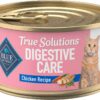 Blue Buffalo True Solutions Digestive Care Wet Cat Food for Adult Cats, Made with Natural Ingredients, Chicken, 3-oz. Cans (24 Count)