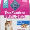 Blue Buffalo True Solutions Hairball Control Natural Dry Cat Food for Adult Cats, Chicken, 11-lb. Bag