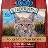 Blue Buffalo Wilderness Adult Dry Cat Food, Rocky Mountain Recipe, Chicken-Free & Grain-Free Recipe Made with Natural Ingredients, Red Meat, 10-lb Bag