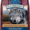 Blue Buffalo Wilderness Rocky Mountain Recipe Natural High-Protein Dry Food for Large Breed Dogs, Bison & Grain, 28-lb bag