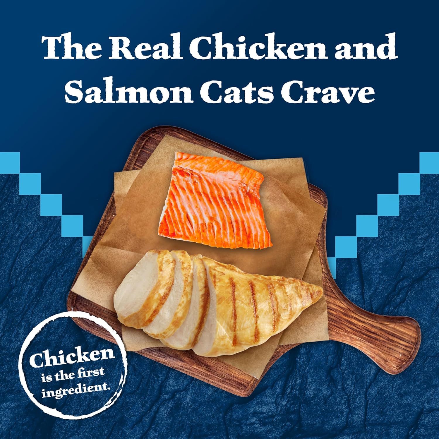 Blue Buffalo Wilderness Wild Delights Meaty Morsels Natural Wet Cat Food, Chicken & Salmon in Tasty Gravy, 3-oz. Cans, 24-Pack4