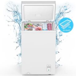COWSAR 3.5-Cu. Feet Garage Ready Manual Defrost Chest Freezer ( White ) | LSD58CF97W
