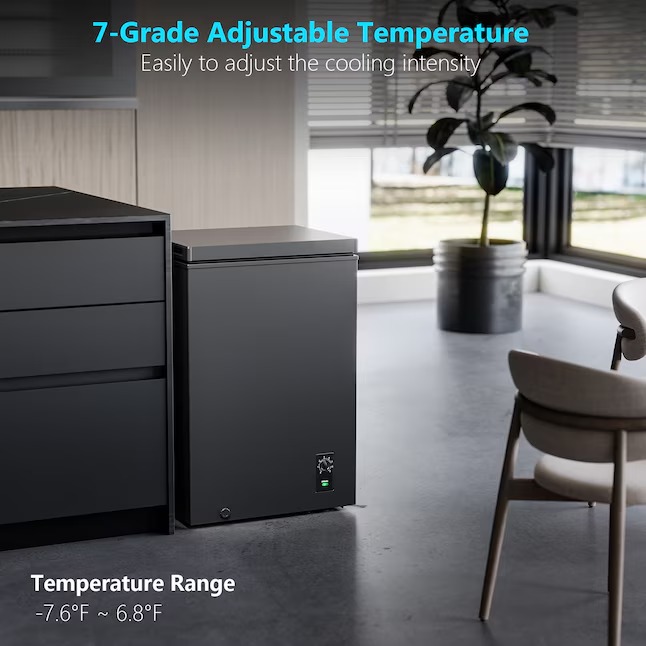 COWSAR LSD58CF97B 3.5-Cu. Feet Garage Ready Manual Defrost Chest Freezer ( Black )8_11zon