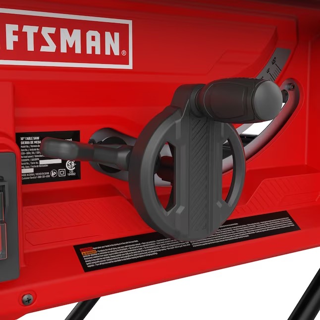CRAFTSMAN 10-in 15-Amp 120-Volt Corded Portable Benchtop Table Saw with Folding Stand5_11zon