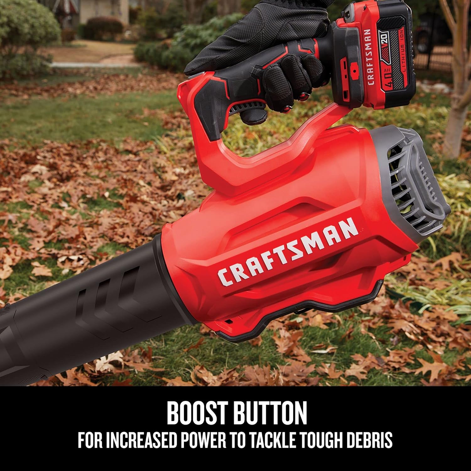 CRAFTSMAN 20V MAX Cordless Leaf Blower, Battery & Charger Included (CMCBL720M1) Red0