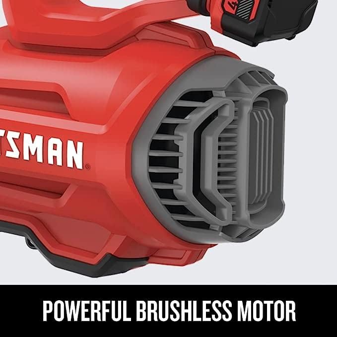 CRAFTSMAN 20V MAX Cordless Leaf Blower, Battery & Charger Included (CMCBL720M1) Red5